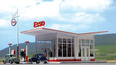 BUSCH 1005 — Автозаправочная станция «Esso», 1:87, 1950—1980