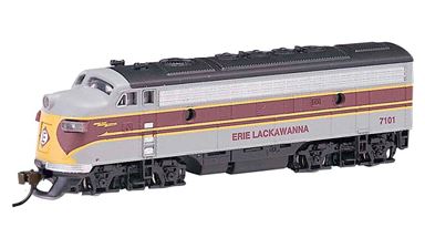 BACHMANN 63754 — Тепловоз EMD F7-A, N, 1939—1957, Erie Lackawanna, DCC