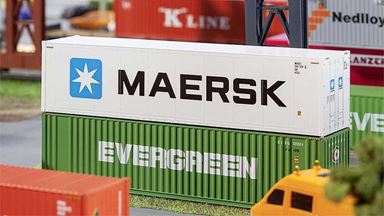 FALLER 180847 — 40-футовый контейнер-рефрижератор «MAERSK», 1:87, 1986–2006