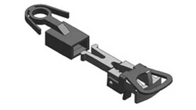 LILIPUT 939120 — Накиданная сцепка-адаптер (2 шт.) с NEM шахтой, H0