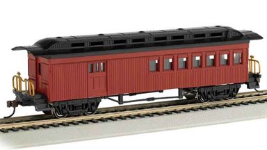 BACHMANN 13502 — Пассажирский вагон с багажным отсеком (красный), H0, 1860—1880