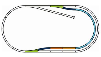 PIKO 55321 — Набор пути C на призме, H0