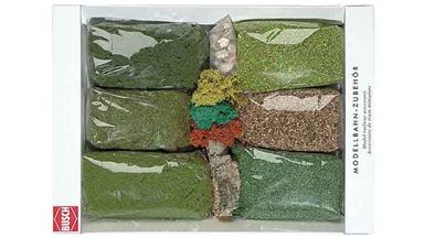 BUSCH 7190 — Флок, присыпки, мох, пробка, камни, кора, 1:18–1:220