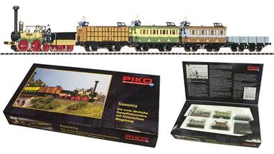 PIKO 58105 — Поезд «Saxonia» (локомотив и 4 вагона), H0, I, Länderbahn