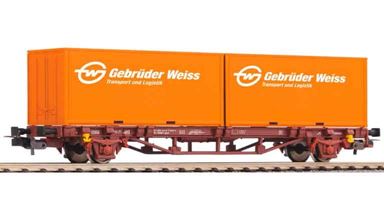 PIKO 97151 — Платформа Lgs579 с контейнерами «Gebrüder Weiss», H0, ÖBB, V
