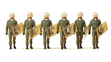 PREISER 10392 — Сотрудники BGS (6 фигурок), 1:87, Германия