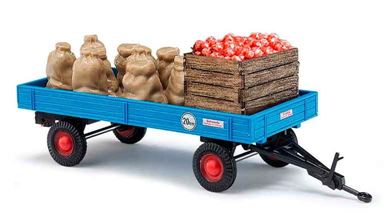BUSCH 44995 — Сельскохозяйственный прицеп с яблоками, 1:87