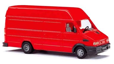 BUSCH 89114 — Автофургон Iveco® Daily с высокой крышей (красный), 1:87