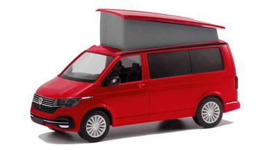 HERPA 096805 — Кемперван Volkswagen® T6.1 California (красный), 1:87