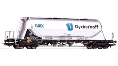 PIKO 58438 — Вагон-хоппер Uacns «Dyckerhoff», H0, VI, GATX