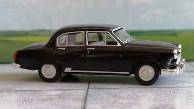 HERPA 023283-002 — Автомобиль ГАЗ М-21 «Волга» (черный), 1:87, 1957—1960, СССР