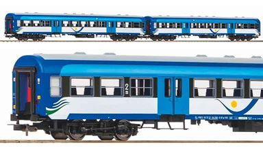 PIKO 28322 — Пассажирский состав «Nahverkehrswagen» (2 вагона 122A), H0, VI, PR