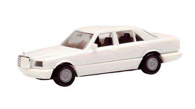 HERPA 013727 — Автомобиль Mercedes-Benz® W126 люкс (для сборки, белый), 1:87