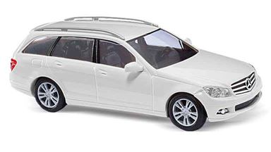 BUSCH 60236 — Легковой автомобиль Mercedes-Benz® C-класс T-Modell (белый для сборки), 1:87, 2007