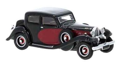 BOS 87836 — Автомобиль Bugatti® Typ 57 Galibier (чёрный с красным), 1:87, 1934