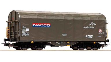 PIKO 24623 — Грузовая платформа крытая брезентом «Nacco», H0, VI, NS