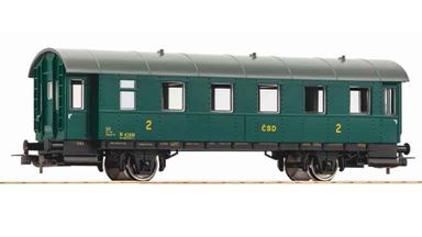 Показать информацию о PIKO 57637 PIKO 57637 — Пассажирский вагон Bi 2 кл., H0, III, ČSD