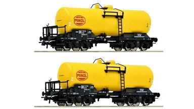 ROCO 6600199 — Вагоны-цистерны «MINOL» (2 вагона), H0, IV, DR