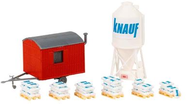 FALLER 180389 — Бетономешалка, вагончик и 6 поддонов, 1:87