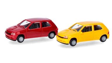 HERPA 012171-002 — Автомобили Renault® Clio 16V (2 шт. для сборки), 1:87, 1991—1994
