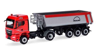 HERPA 954495 — Седельный тягач MAN® TGS TM с полуприцепом-самосвалом «MAN», 1:87