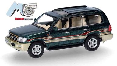HERPA 87MC000007 — Внедорожник Toyota® Landcruiser LC 100 (темно-зеленый), 1:87, 1998—2007