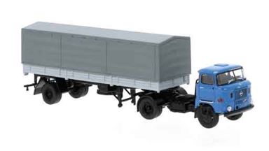 BREKINA 71206 — Тягач IFA® W 50 PP-SZ (синий) с полуприцепом, 1:87, 1965