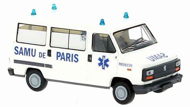 BREKINA 34915 — Микроавтобус Peugeot® J5 «Samu de Paris», 1:87, 1982, Франция