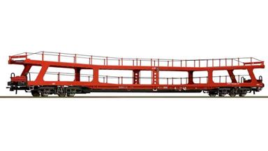 ROCO 77047x1 — Платформа-автомобилевоз DDm «BahnTouristikExpress», H0, VI, BTE