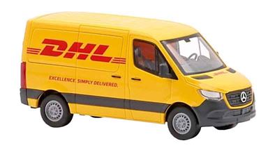 BUSCH 53406 — Автофургон Mercedes-Benz® Sprinter (короткая база) службы доставки «DHL», 1:87