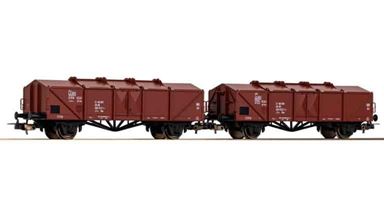 PIKO 28331 — Вагоны с откидными крышками люков Kmm (2 вагона), H0, IVI, DR