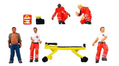 FALLER 151722 — Скорая помощь, медики, реаниматологи, фельдшеры (5 фигурок), 1:87