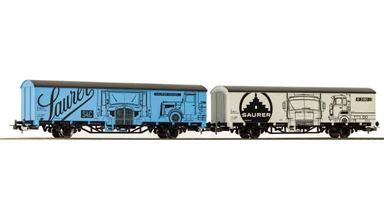 PIKO 27747 — Товарные вагоны (2 вагона) «Starke Marken Saurer», H0, V, SBB